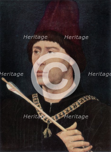 'Portrait of Antoine, Bastard of Burgundy', c1456, (1927). Artist: Rogier Van der Weyden