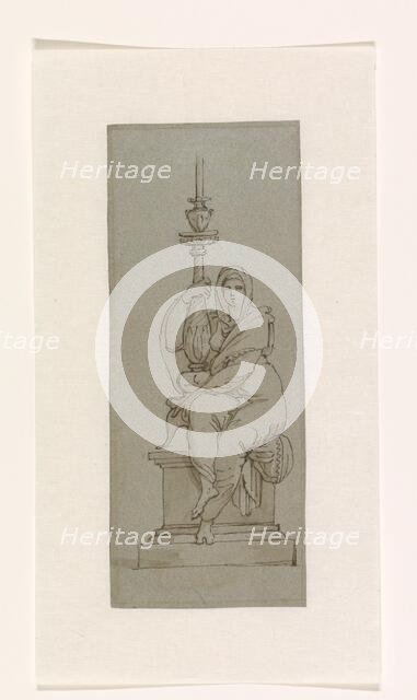 Design for a candlestick, c.1795.  Creator: Giuseppe Cades.
