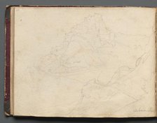 Album with Views of Rome and Surroundings, Landscape Studies, page 20b: "Cervera". Creator: Franz Johann Heinrich Nadorp (German, 1794-1876).
