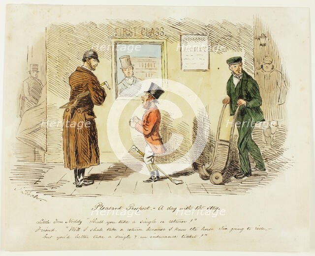 Pleasant Prospect: A Day with the Stag, n.d. Creator: John Leech.