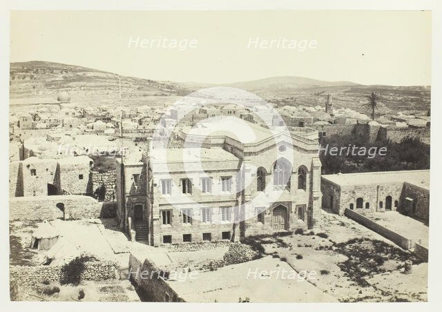 The New English Church from the Tower of Hippicus, Jerusalem, 1857. Creator: Francis Frith.