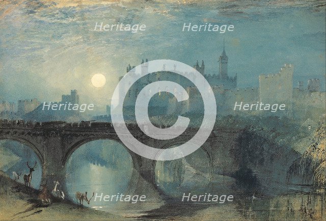 Alnwick Castle, c. 1829. Artist: Turner, Joseph Mallord William (1775-1851)