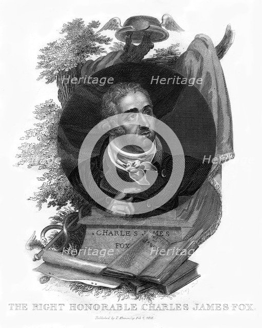 Charles James Fox, British Whig politician, 1815.Artist: Craig