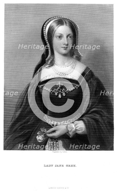 Lady Jane Grey (1537-1554), 19th century.Artist: W Holl