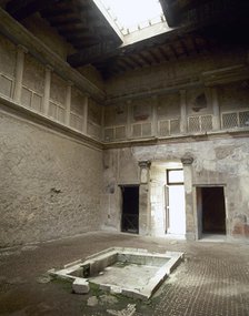 Impluvium, Samnite House, Herculaneum, Italy, 2nd century BC (2002). Creator: LTL.