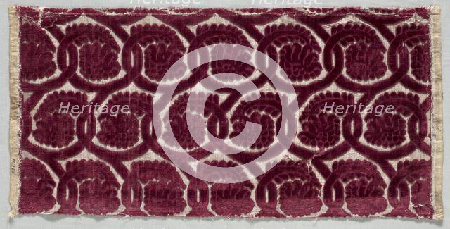 Velvet Strip, 1600s. Creator: Unknown.