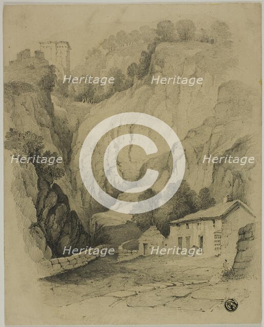 Crags and Horses in Highlands, n.d. Creator: Henry Hill.