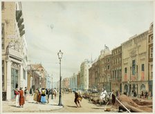 Piccadilly, Looking Towards the City, plate seventeen from Original Views of London as It Is, 1842. Creator: Thomas Shotter Boys.