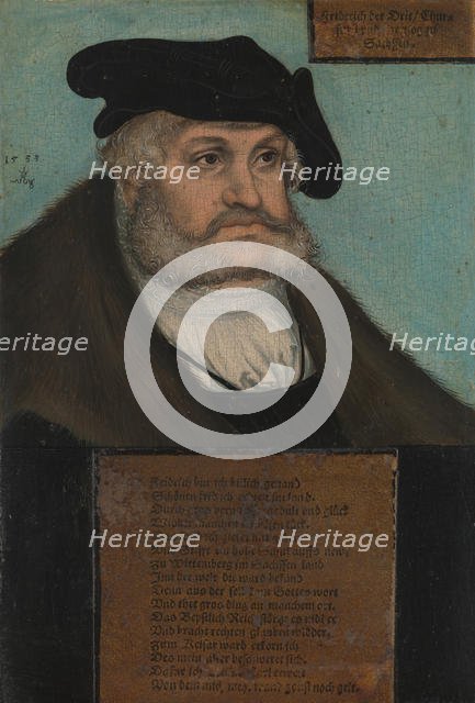 Friedrich III (1463-1525), the Wise, Elector of Saxony, 1533. Creator: Lucas Cranach the Elder.
