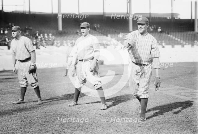 Pat Ragan, Nap Rucker, Elmer Knetzer, Brooklyn NL (baseball), 1912. Creator: Bain News Service.