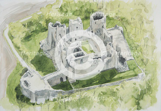 Goodrich Castle, Herefordshire, c1994-c2005. Artist: Liam Wales.