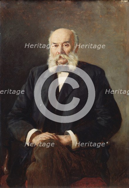 Portrait of the author Ivan Goncharov (1812-1891), 1888. Artist: Yaroshenko, Nikolai Alexandrovich (1846-1898)