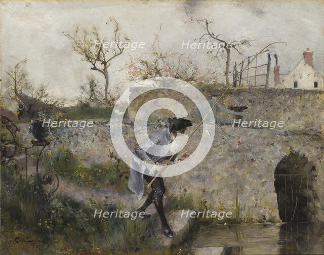 A Bite!, 1885. Creator: Carl Larsson.