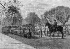 The Brighton Volunteer Review: Middlesex Corps in Steyne Gardens, 1881. Creator: Unknown.