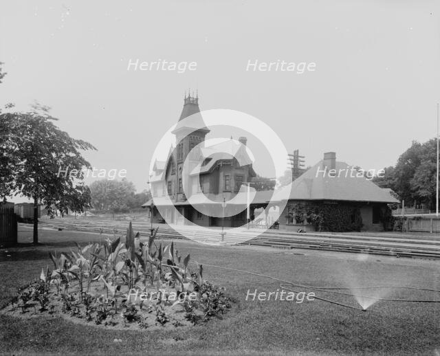Michigan Central station, Ypsilanti, Mich., (1901?). Creator: Unknown.