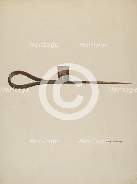 Candle Holder, c. 1939. Creator: Dana Bartlett.