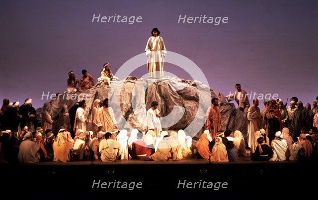 The Passion of Esparreguera, scene of the Sermon on the Mount.