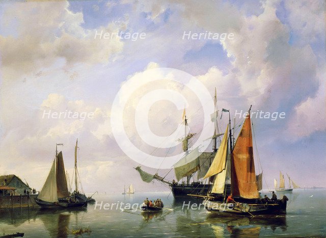 'A Sea Landscape', mid 19th century.  Artist: Marinus Adrianus Koekkoek