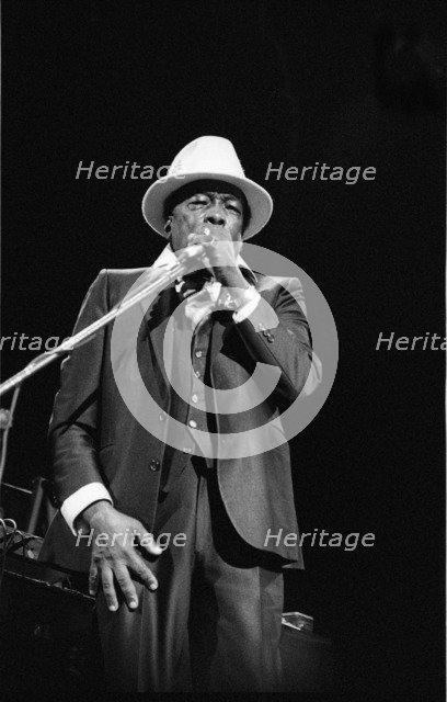 John Lee Hooker, Royal Festival Hall, London, 1988.  Artist: Brian O'Connor.