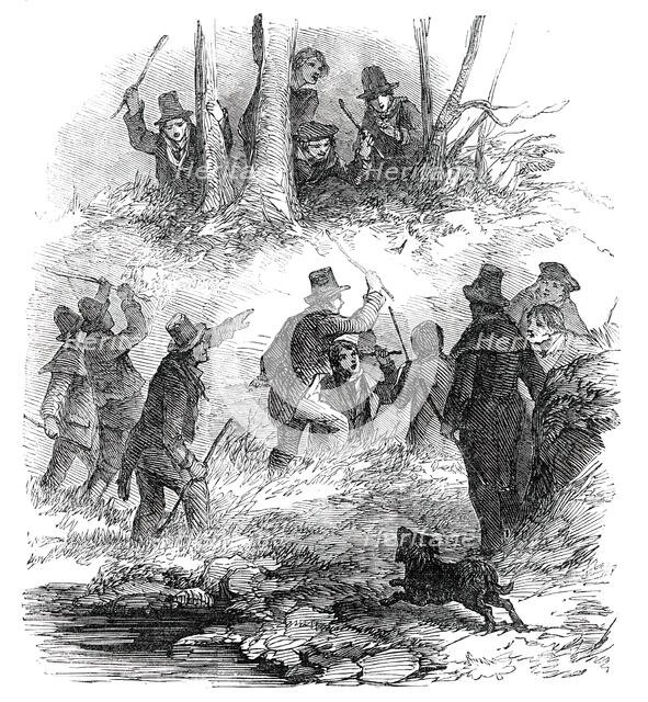 Hunting the Wren at Christmas, 1850. Creator: Unknown.