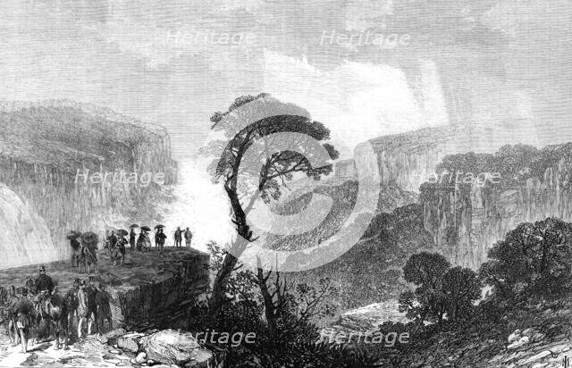 ...the Duke of Edinburgh at the Weatherboard Waterfalls,...Blue Mountains, New South Wales, 1868. Creator: Unknown.