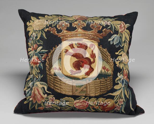 Tapestry-covered Cushion, c. 1675/1725. Creator: Unknown.