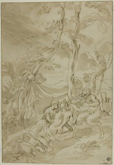 Bacchanale, with Satyr Playing Reeds, n.d. Creator: Unknown.