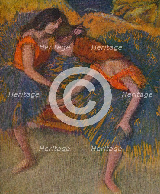 'Deux Danseuses Corsages Jaunes', c1902. Artist: Edgar Degas.