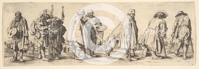Eight Beggars, 1630. Creator: Wenceslaus Hollar.