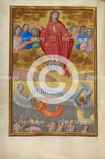 The Last Judgment; Spinola Hours, about 1510-1520. Creator: Workshop of Master of the First Prayer Book of Maximilian.