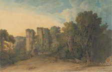 Berry Pomeroy Castle in the County of Devon, (?) 1775-1805. Creator: Francis Towne.