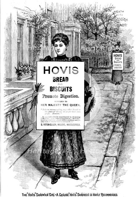 Advertisement for Hovis Bread and Biscuits, 1895. Creator: Unknown.