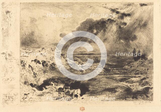 L'Orage (The Storm), 1879. Creator: Felix Hilaire Buhot.