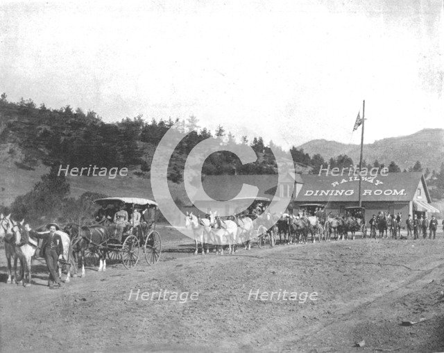 Pikes Peak Toll Road, Colorado, USA, c1900.  Creator: Unknown.