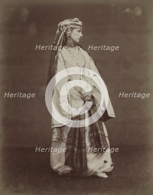 Sarah Bernhardt in "Zaire" by Voltaire, 1874. Creator: Étienne Carjat (French, 1828-1906).