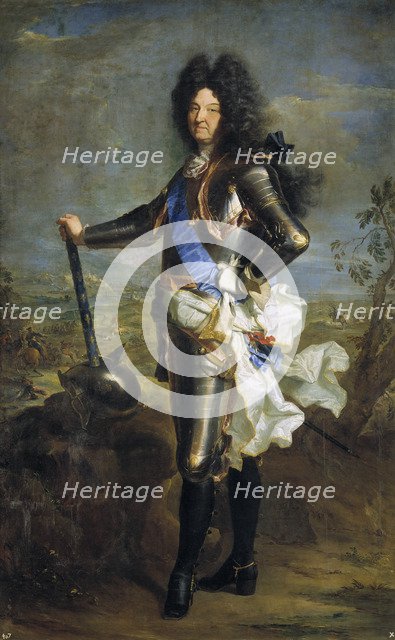 Louis XIV, King of France (1638-1715), 1701. Artist: Rigaud, Hyacinthe François Honoré (1659-1743)