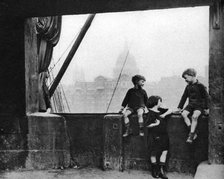 Bankside, around Blackfriars Bridge, London, 1926-1927.Artist: Paterson