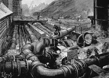 The condensers at the South Metropolitan Gas Company's works, East Greenwich, London, 1891. Artist: Unknown