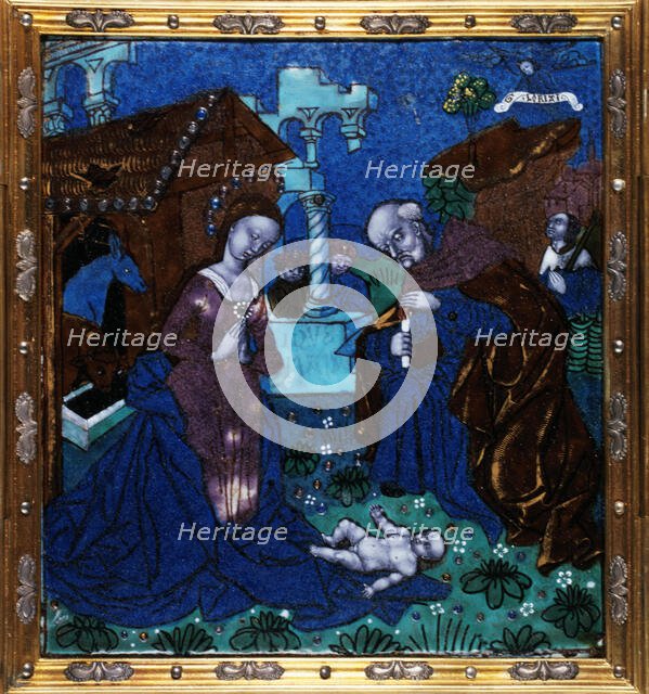 The Nativity, c.1500. Creator: Workshop of the Master of the Triptych of Louis XII.