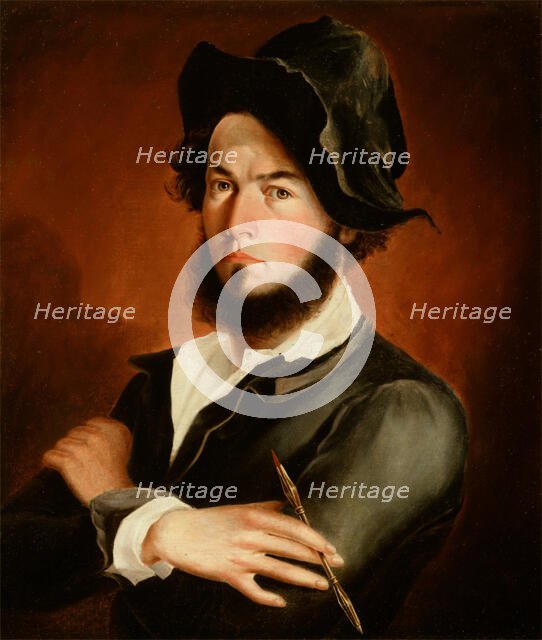 Self Portrait, 1845. Creator: Frederick Elmore Cohen.