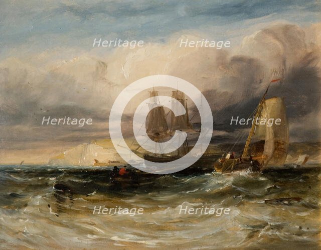 On The Thames - Tilbury Fort, 1840. Creator: George Hyde Chambers.