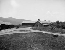 The Barns, Hotel Kaaterskill, Catskill Mountains, N.Y., between 1900 and 1905. Creator: William H. Jackson.