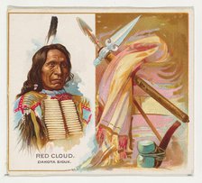 Red Cloud, Dakota Sioux, from the American Indian Chiefs series (N36) for Allen & Ginter C..., 1888. Creator: Allen & Ginter.