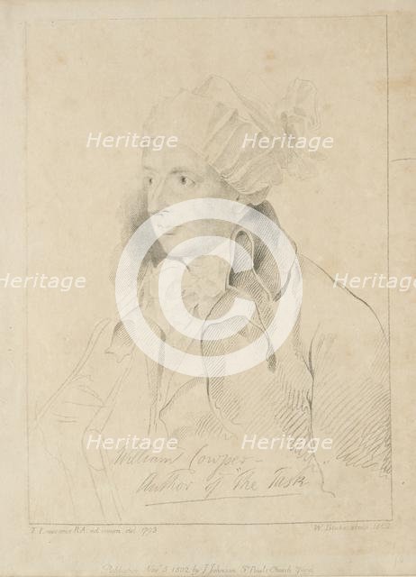 William Cowper, 1802. Creator: William Blake (British, 1757-1827).