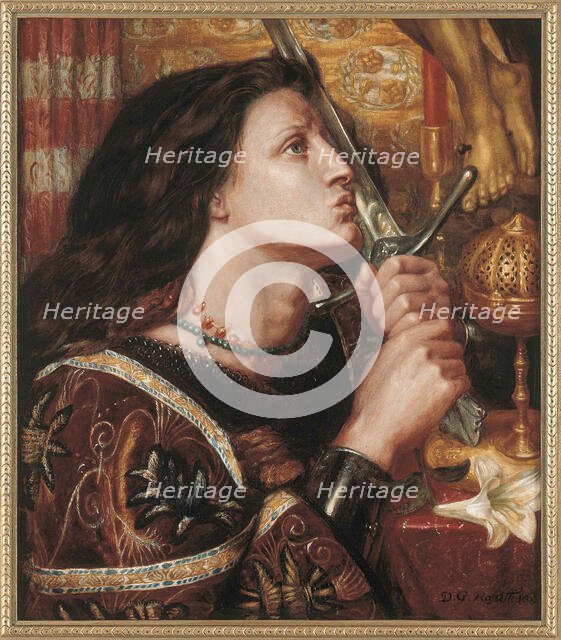 Joan of Arc, 1863. Creator: Rossetti, Dante Gabriel (1828-1882).