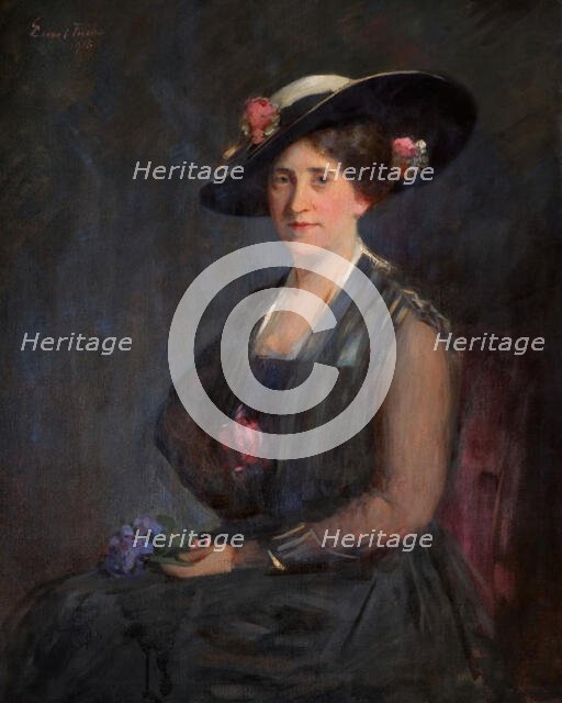 Portrait Of Olga Myers (Mrs), 1915. Creator: Emil Fuchs.