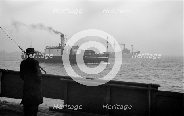 Tilbury Ferry, River Thames, Essex, c1945-c1965. Artist: SW Rawlings.