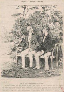 Deux ex capacité de l'ancien régime, 19th century. Creator: Honore Daumier.