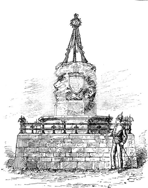 Monument in the Aberfan Cemetery, Merthyr Vale, over graves of volunteers drowned at Lavernock, 1890 Creator: Unknown.