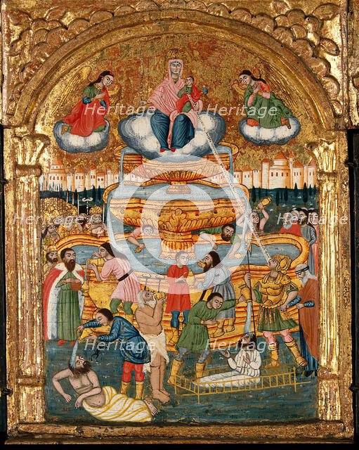 The fountain of life, and saints. Creator: Unknown.